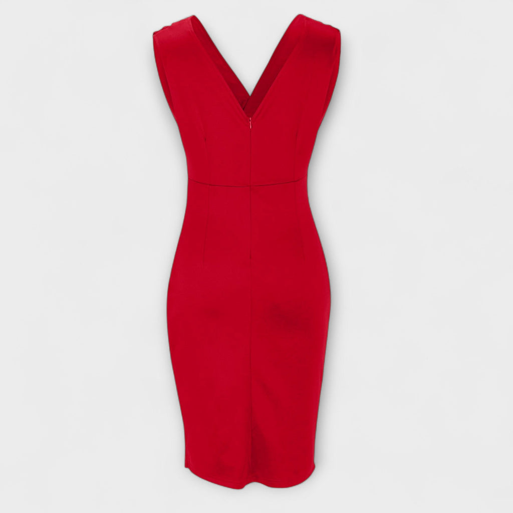 Desi - V-Neck Split Dress