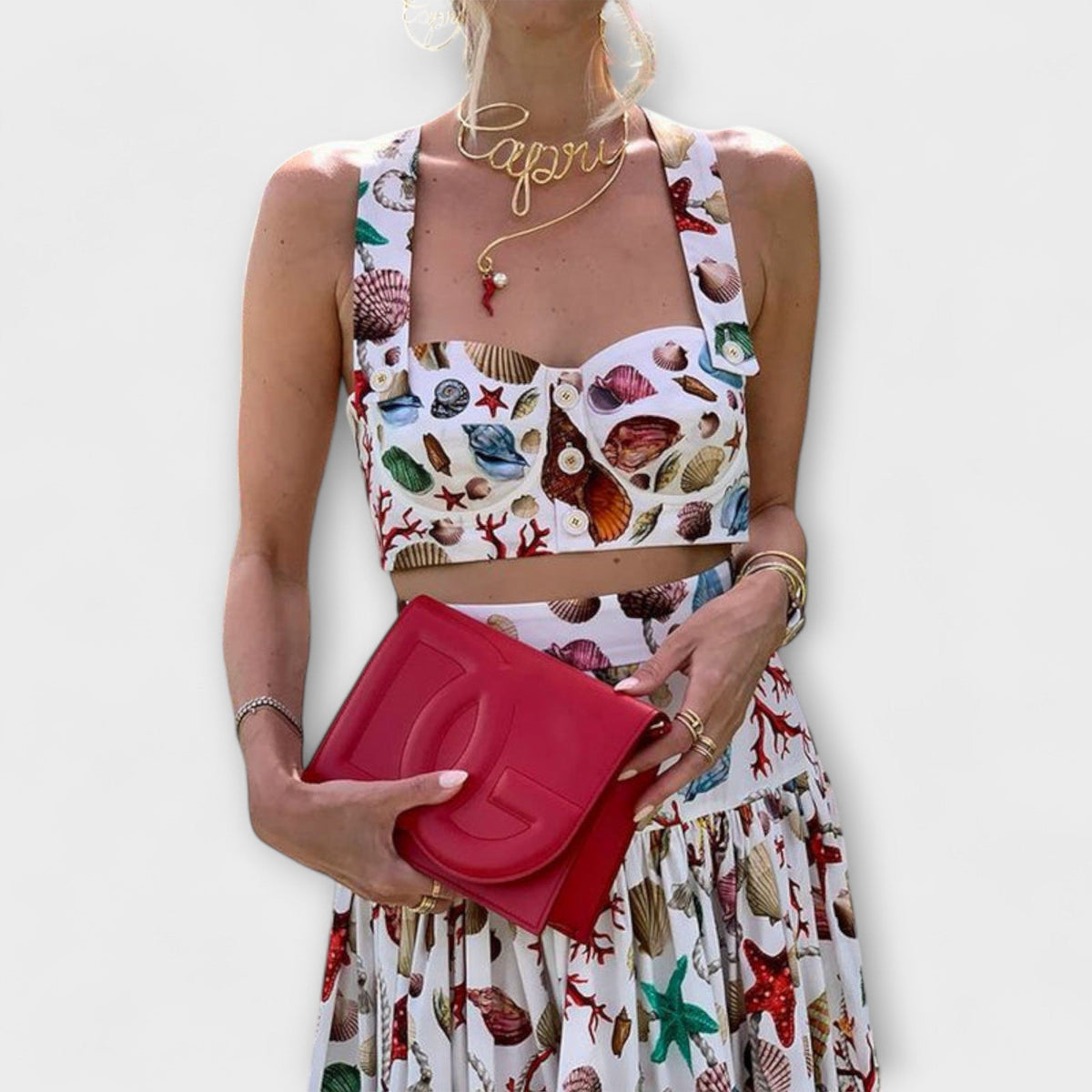 Heather - Stylish Two-Piece Skirt Set