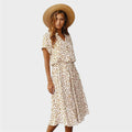 Madelina | Elegant Multicoloured Summer Dress